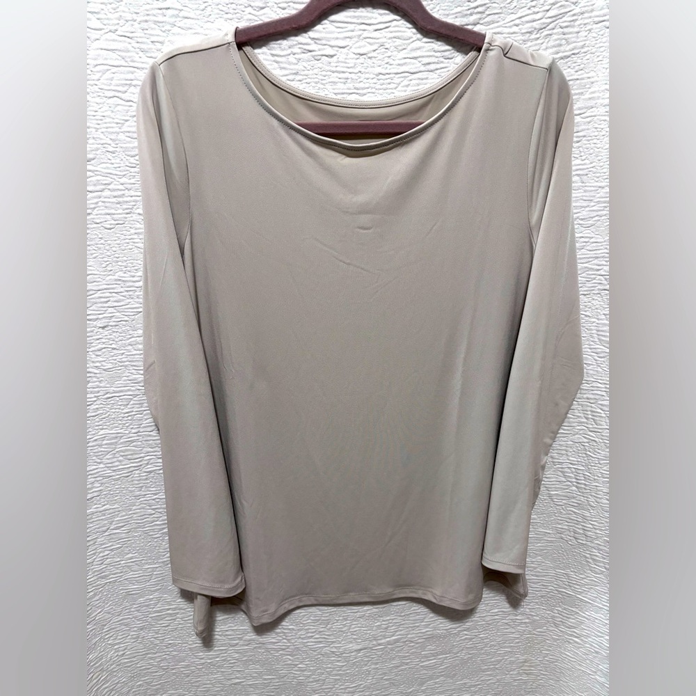 Susan Graver liquid knit long sleeve top NWOT